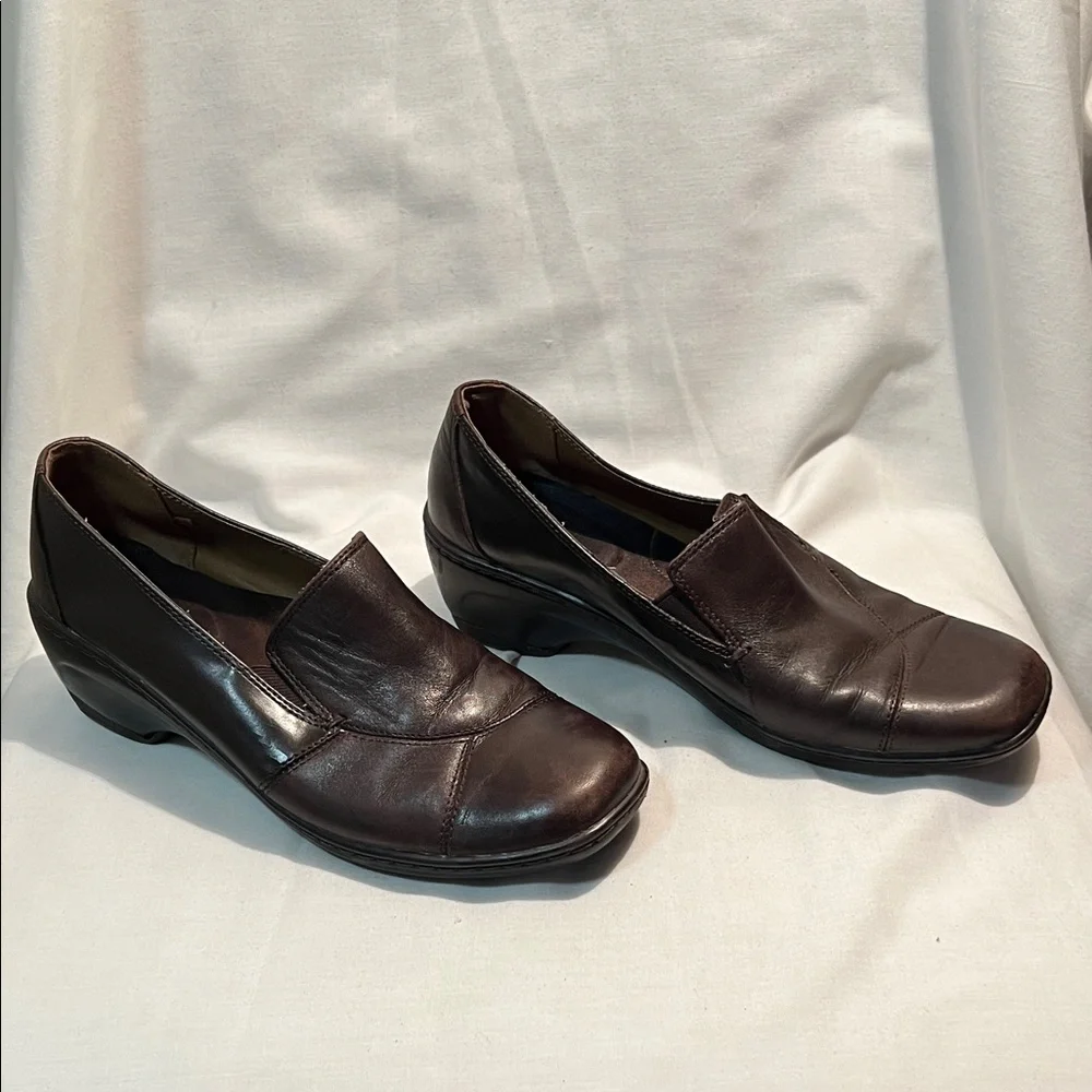 Croft & Barrow Brown Leather Slip-On Shoes